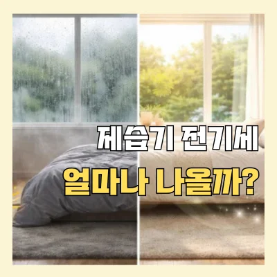 제습기 전기세 얼마나 나올까? 하루 8시간·24시간 한 달 요금 계산